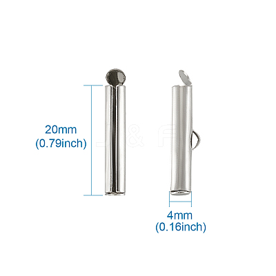 Iron Slide On End Clasp Tubes IFIN-TA0001-15-1