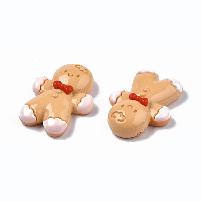 Christmas Theme Opaque Resin Cabochons CRES-N021-117-1