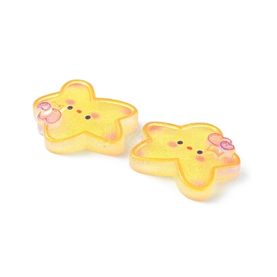 Translucent Resin Cabochons X-CRES-O006-09-1
