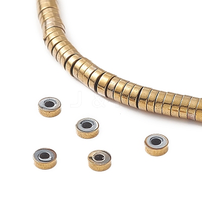 Electroplate Non-magnetic Synthetic Hematite Beads Strands X-G-J164A-3mm-07-1