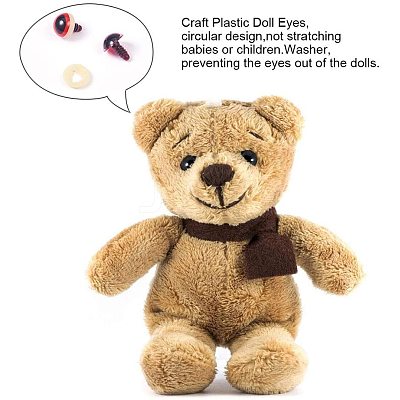 Craft Plastic Doll Eyes DIY-PH0019-90-1