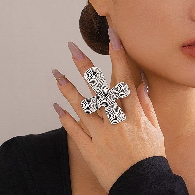 Alloy Adjustable Ring LS-RJEW-K260-01A-P-1