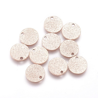 Ion Plating(IP) 304 Stainless Steel Charms STAS-E455-02RG-10mm-1