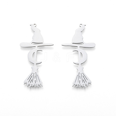 Non-Tarnish Halloween 201 Stainless Steel Big Pendants STAS-N090-LA984-1-1