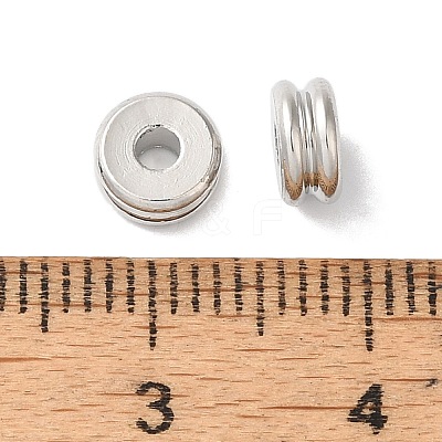 Rack Plating European Brass Beads KK-K381-19P-1