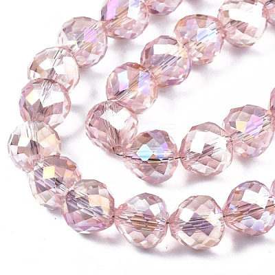 Transparent Glass Beads Strands EGLA-T008-14B-01-1