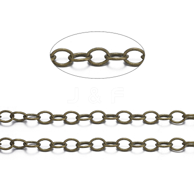 Brass Cable Chains X-CHC024Y-AB-1