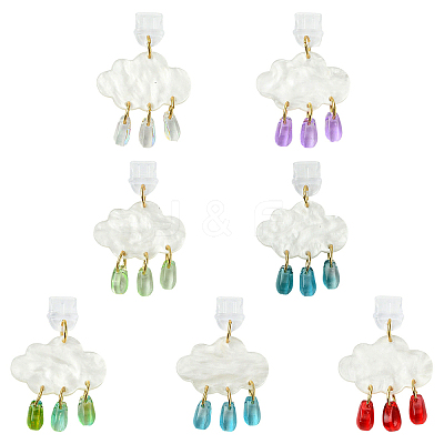 12Pcs 6 Colors PVC Mobile Dustproof Plugs HJEW-YW00502-1