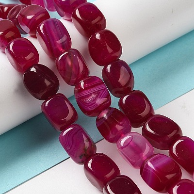 Natural Agate Beads Strands G-H295-A01-01-1