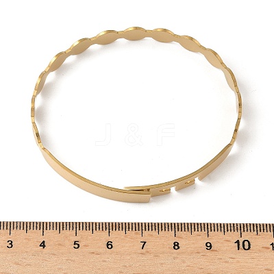304 Stainless Steel Bangles for Women BJEW-F502-01G-1