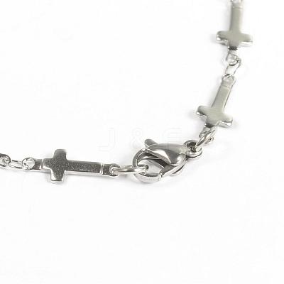 Tarnish Resistant 304 Stainless Steel Bracelets BJEW-D418-03-1