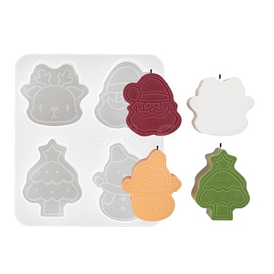 Christmas Theme DIY Silicone Candle Molds LS-SIMO-P010-A02-1