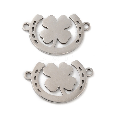 Non-Tarnish 201 Stainless Steel Connector Charms STAS-Q245-19P-1