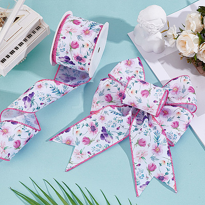 Burlap Ribbon OCOR-WH0105-085-1