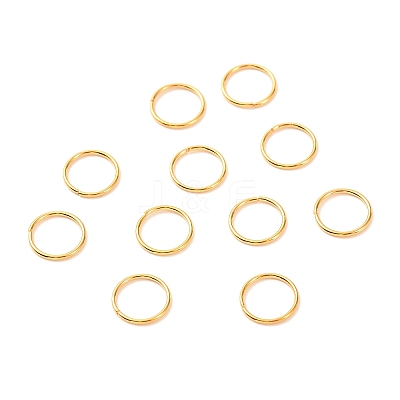 Brass Open Jump Rings X-KK-F824-108E-G-1