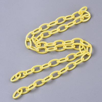 Acrylic Opaque Cable Chains X-PACR-N009-001K-1