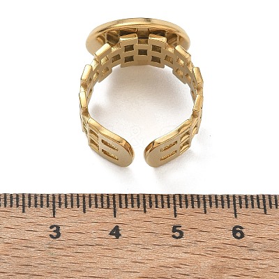 304 Stainless Steel Cuff Ring Components SA-CBA37BC-17E-G-1