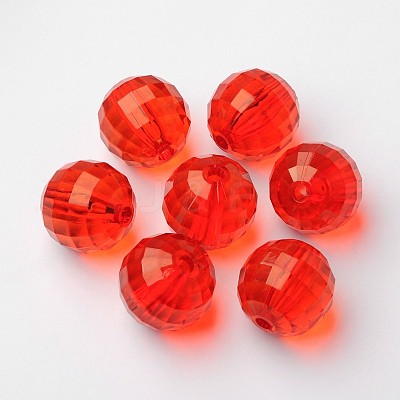 Transparent Acrylic Beads PL544Y-2-1