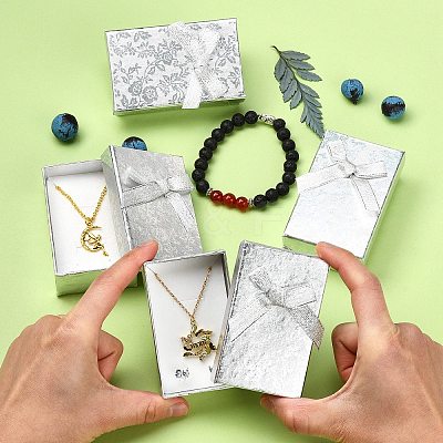Rectangle Cardboard Jewelry Set Boxes LS-CBOX-S013-02-1