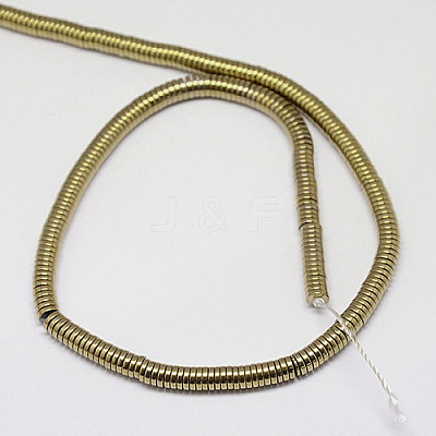 Electroplate Non-magnetic Synthetic Hematite Beads Strands G-J164A-2mm-07-1