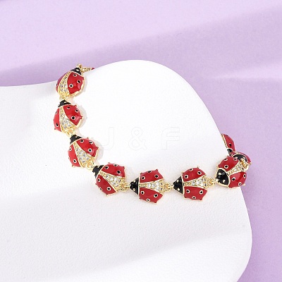 Brass Micro Pave Clear Cubic Zirconia Bangles for Women BJEW-H209-08A-G-1