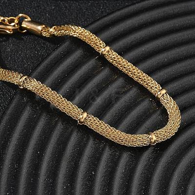 3MM 304 Stainless Steel Round Mesh Chain Bracelets SA-CBA2696-17G-1