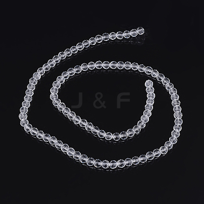 Transparent Glass Bead Strands GLAA-R095-6mm-15-1