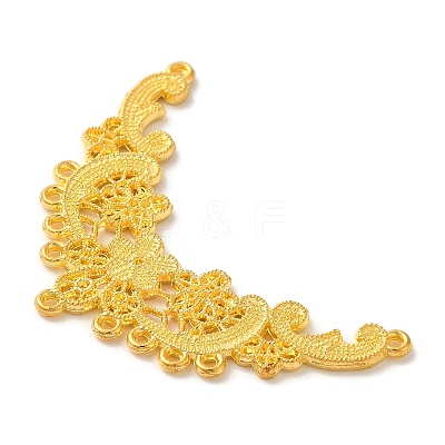 Rack Plating Alloy Flower Chandelier Component Links STAS-M016-14G-1