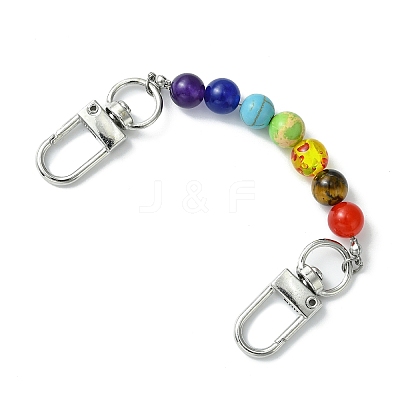 Chakra Gemstone Round Beaded Link Bag Extender Chains FIND-JF00150-1