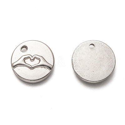 Non-Tarnish 304 Stainless Steel ASL Charms STAS-L260-006P-1