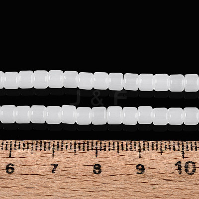 Imitation Jade Glass Beads Strands GLAA-N065-4x4mm-B01-1