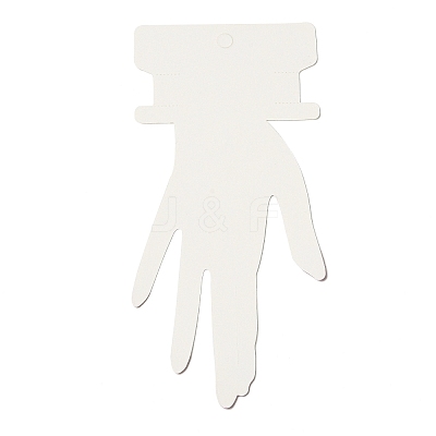 Hand Shaped Cardboard Paper Bracelet Display Cards X-CDIS-M005-06-1