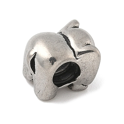 304 Stainless Steel European Beads STAS-S183-04A-AS-1