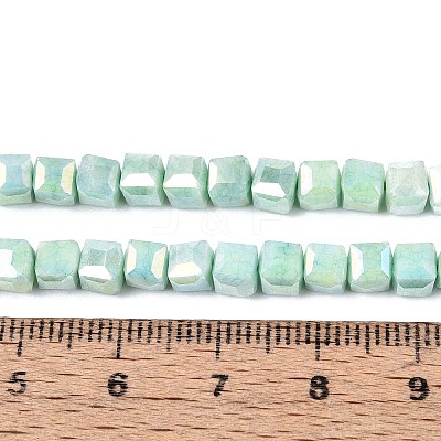 Anti-Tarnish Electroplate Glass Beads Strands GLAA-T025-4mm-10B-1