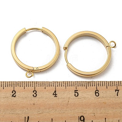 201 Stainless Steel Huggie Hoop Earrings Findings STAS-A167-01Q-G-1