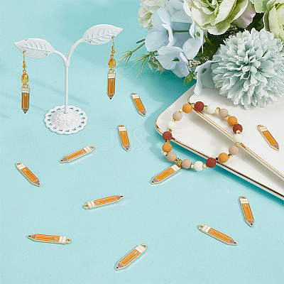 40Pcs Alloy Enamel Pendants FIND-SC0015-81-1