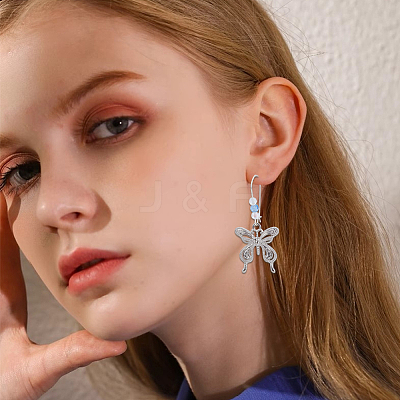 10Pcs 925 Sterling Silver Hoop Earring Findings STER-BBC0006-92B-S-1