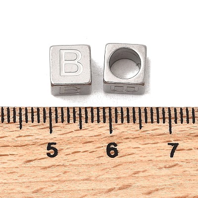 304 Stainless Steel European Beads STAS-D382-02B-P-1