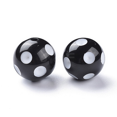 20MM Chunky Bubblegum Acrylic Round Beads X-SACR-S146-20mm-09-1