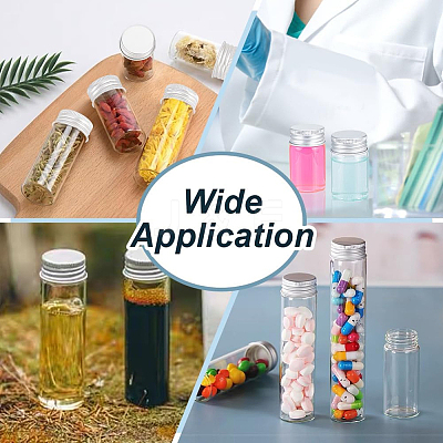 Glass Bottles Bead Containers CON-BC0007-63B-1