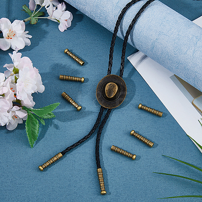 10Pcs Retro Zinc Alloy Cord Ends FIND-FH0017-97AB-1