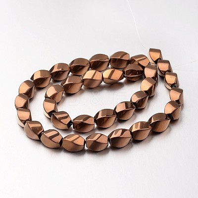 Electroplate Non-magnetic Synthetic Hematite Beads Strands G-F300-11B-08-1