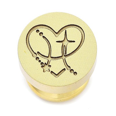 Constellation Golden Tone Wax Seal Brass Stamp Heads LS-STAM-P002-02G-08-1