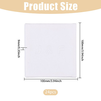 Square Wood Painting Linen Panels DIY-WH0622-483A-1