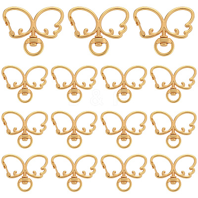 20Pcs Alloy Swivel Clasps FIND-SC0017-28G-1
