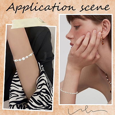 DIY Morse Code Beaded Bracelet Necklace Making Kit DIY-SC0024-46A-1