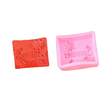 Word Summer Silicone Molds X-DIY-R078-22-1