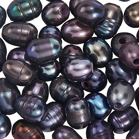 50Pcs Large Hole Pearl Beads PEAR-LT0001-09C-1