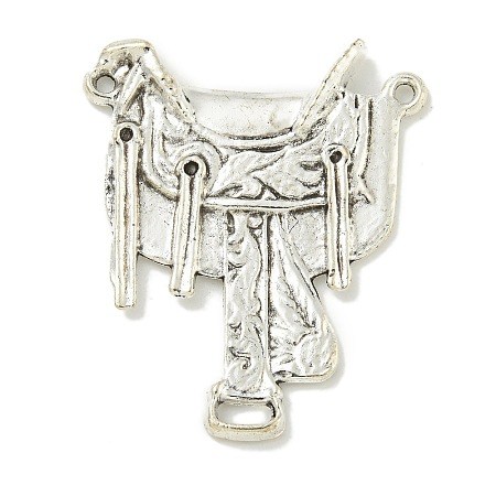 Tibetan Style Alloy Western Cowboy Saddle Watch Fob Metal Chandelier Component Links FIND-U015-24AS-1