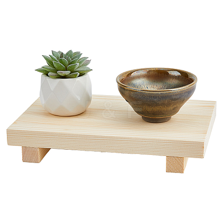 Wooden Jewelry Display Pedestals ODIS-WH0030-154A-1